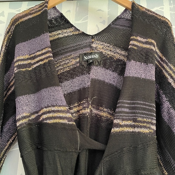 NORSAH True Wrap Tunic Sweater Dress with 3/4 Length Kimono Sleeve size Small - Picture 3 of 7